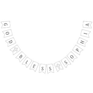 Dieu bénissent la bannière personnalisée