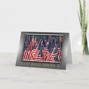Dieu bénissent la carte de drapeaux de l'Amérique