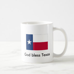 Dieu bénissent la tasse de café du Texas