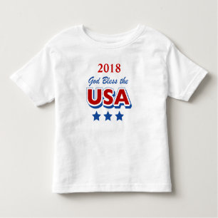 Dieu bénissent le modèle de T-shirt d'enfant en
