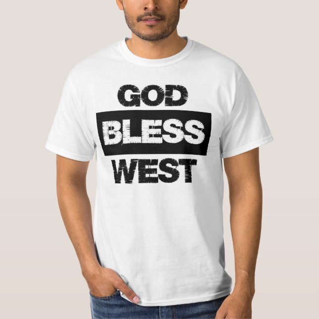 Dieu bénissent le T-shirt occidental (Devant)