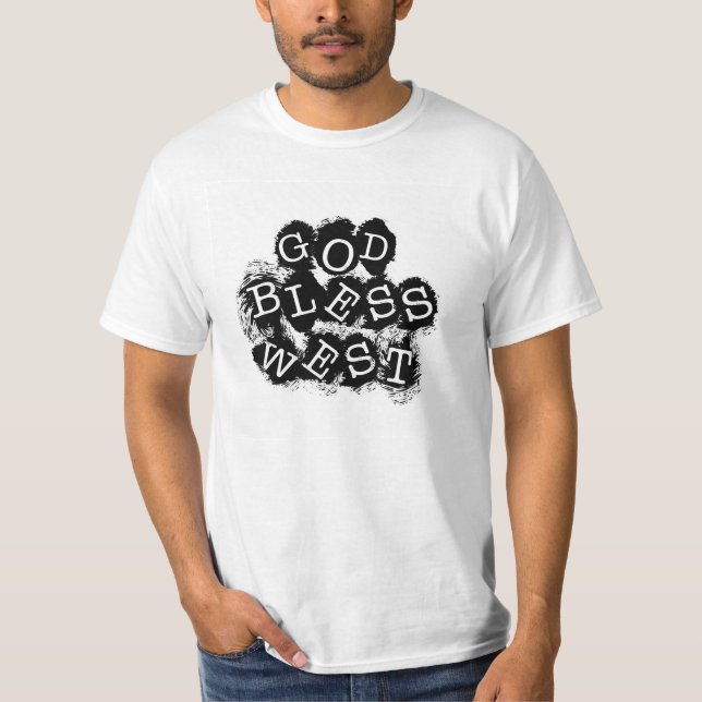 Dieu bénissent le T-shirt occidental (Devant)