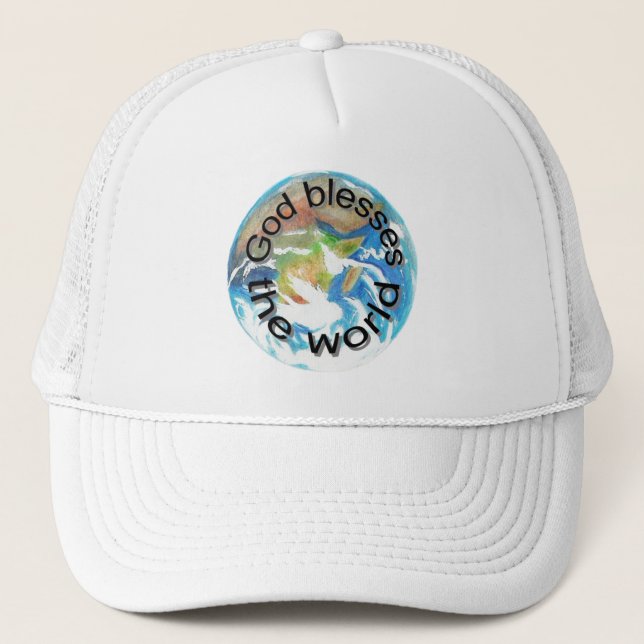 Dieu bénit le monde, casquettes (Devant)