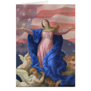 DIEU BLESS AMERICA VIRGIN MARY RELIGIEUX