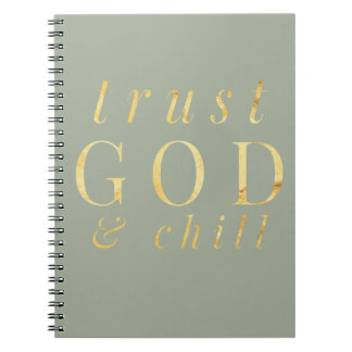 Dieu de confiance et carnet de religion de froid