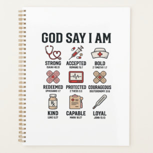 Dieu dit que je suis infirmière de foi design de g