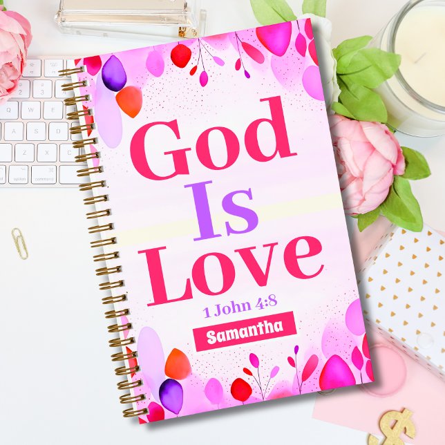 Dieu est amour Boho Christian Ado Girl Journal (Créateur téléchargé)
