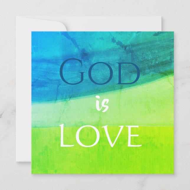 Dieu est Amour Carte Inspirante (Devant)