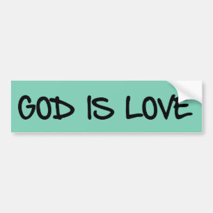 Dieu est Amour Christian Bumper Sticker