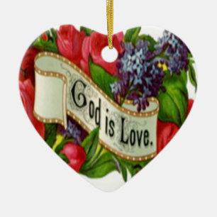 Dieu est amour ornement de Noël
