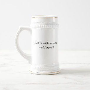 Dieu est avec moi tasse de stein
