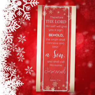 Dieu est avec nous Ésaïe 7:14 Signet