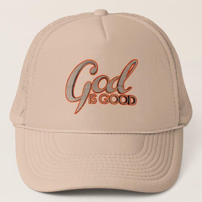 Dieu est bon casquette de camionneur (Devant)