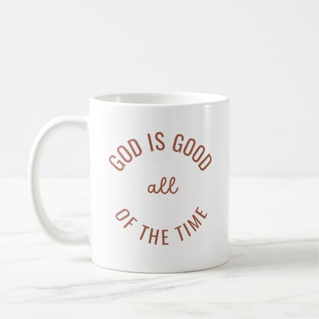 Dieu est bon tout le temps foi chrétienne Mug (Gauche)
