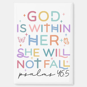Dieu Est Dans Sa Bible Verse Magnet