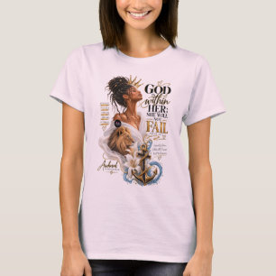 Dieu est en elle — Psaume 46:5 T-shirt de foi