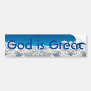 Dieu est grand Sticker pare-chocs