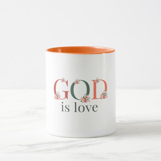 Dieu est Love Coffee Mug (Centre)