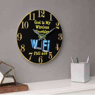 Dieu est mon horloge ronde de fournisseur de 4h19