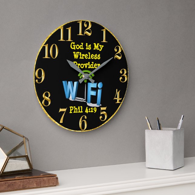 Dieu est mon horloge ronde de fournisseur de 4h19 (Créateur téléchargé)