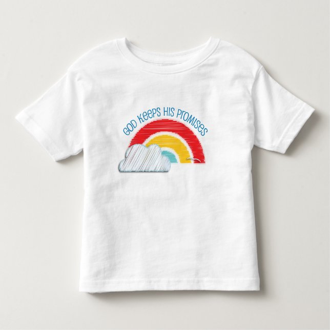 Dieu garde son T-shirt chrétien d'enfant en bas (Devant)
