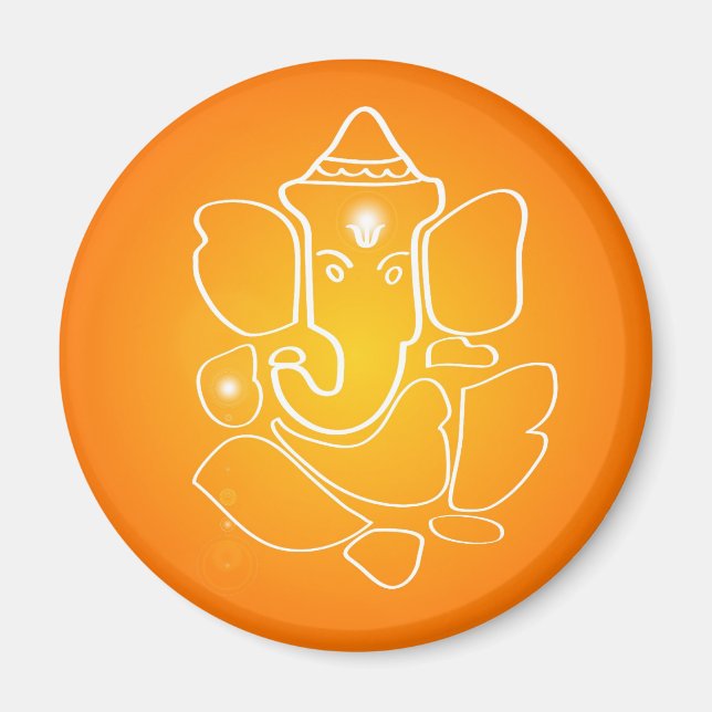 Dieu indien Ganesha - Magnet (Devant)