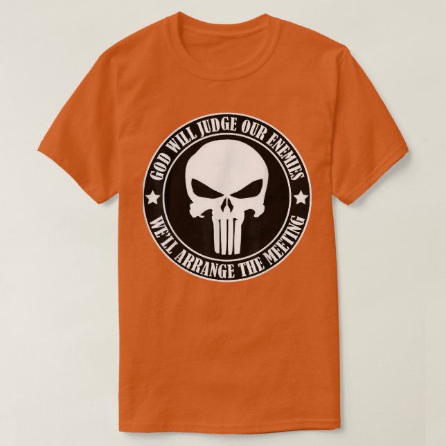 Dieu jugera nos ennemis T-shirt (Design devant)