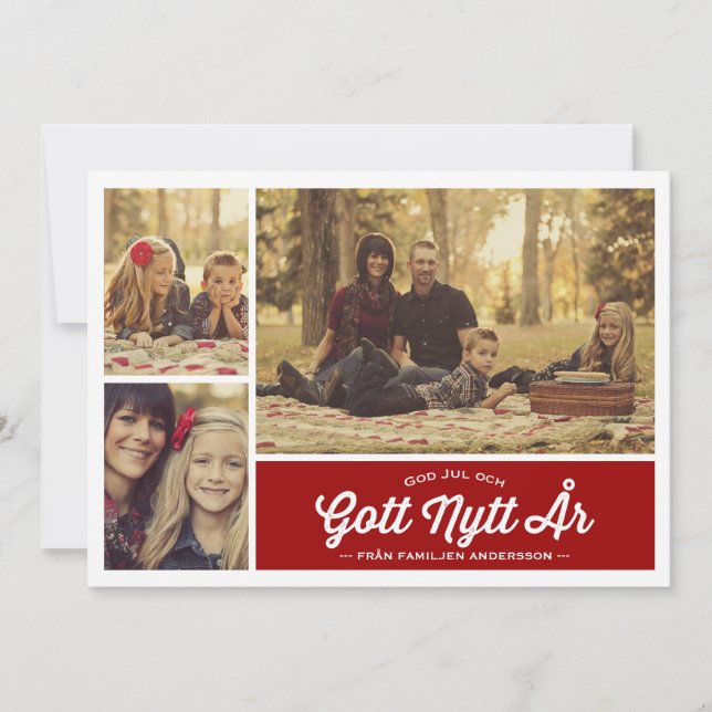 Dieu Jul och Gott Nytt År hälsning (Devant)