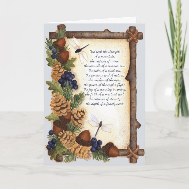 Dieu l'a appelé papa - Carte de voeux (Devant)