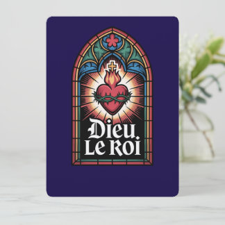 Dieu Le Roi Monarchiste Catholique Sacré-Cœur