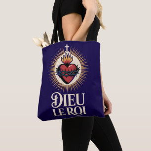 Dieu Le Roi Monarchiste Catholique Sacré-Cœur Sac