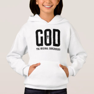 Dieu Le Superhero Biblique Original Croix Fille