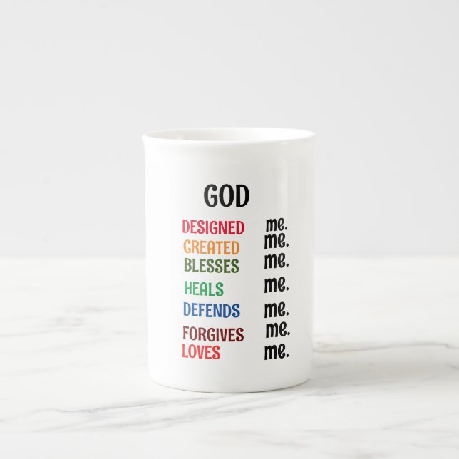 "DIEU M'A CONÇU" SPÉCIALITÉ Mug (Devant)