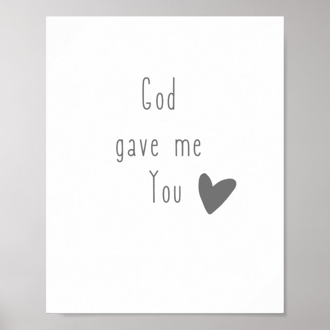 Dieu m'a donné You Poster & Prints (Devant)