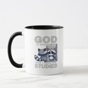 Dieu Me Teste Et Je N'Ai Pas Étudié La Mug Drôle