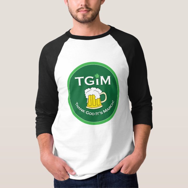 Dieu merci, c'est le t-shirt de la Fête St Paddy's (Devant)