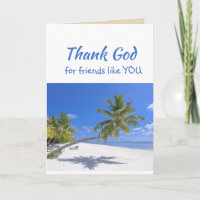 Dieu merci pour les amis comme vous Plage Tropical