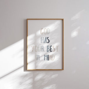 Dieu neutre a votre meilleur avis affiche