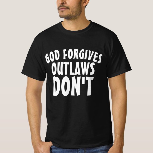 DIEU OUTLAWS NE PARDONNE PAS LES T-shirts BIKER (Devant)