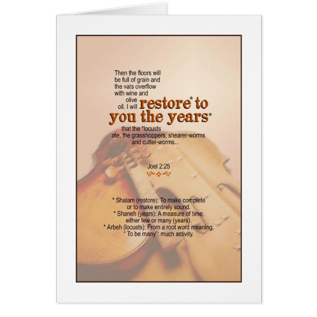 Dieu reconstitue les années - 2h25 de Joel (Devant)