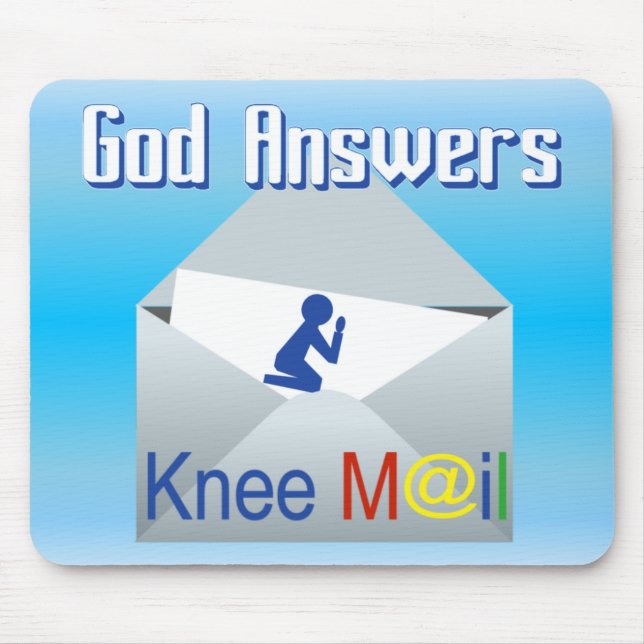 Dieu répond au tapis de souris de chrétien de (Devant)