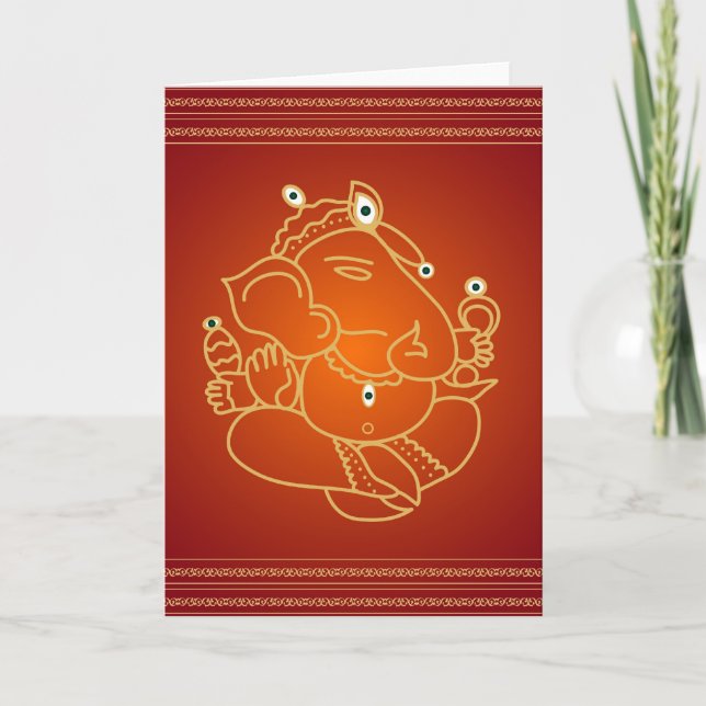 Dieu SriGanesha - carte (Devant)