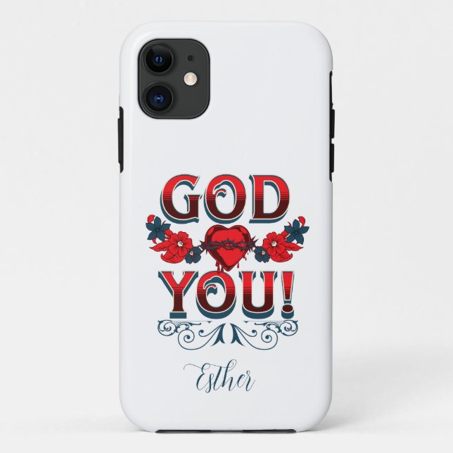 Dieu vous aime iPhone / coque ipad (Dos)