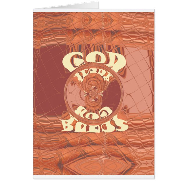 Dieu Vous Bénit Un Design De Texte Inspirant. (Devant)