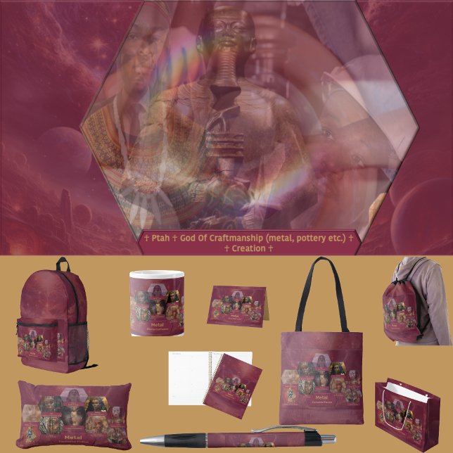« Dieux et Déesses du métal »  (Get the full “Gods + Goddesses Of Metal” collection at: https://bit.ly/OurAncestorsZazzle)