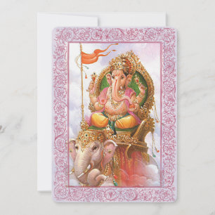 Dieux indiens/Ganesha - Carte d'invitation