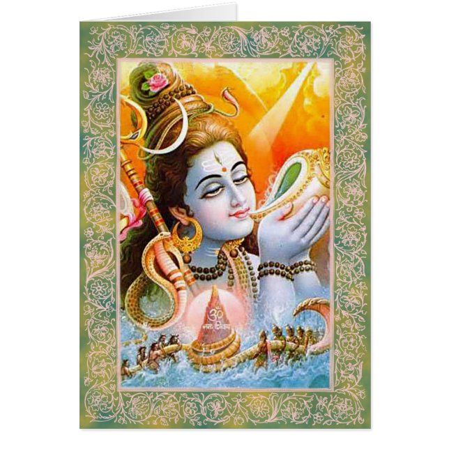 Dieux indiens/Lord Shiva - Carte pour notes (Devant)