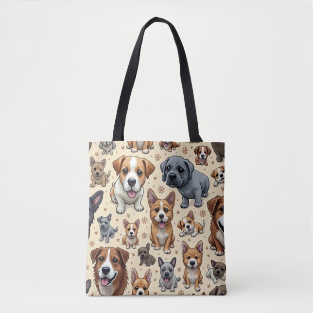 Différents types de sacs d'épaule pour chien (Devant)