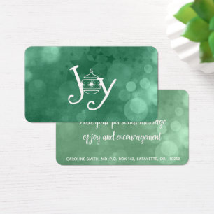 Diffuser Joy2 - Cartes de messages