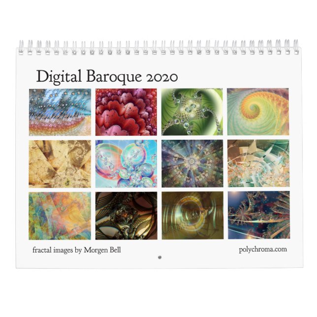 Digital Baroque 2020 calendrier fractal (Dos)
